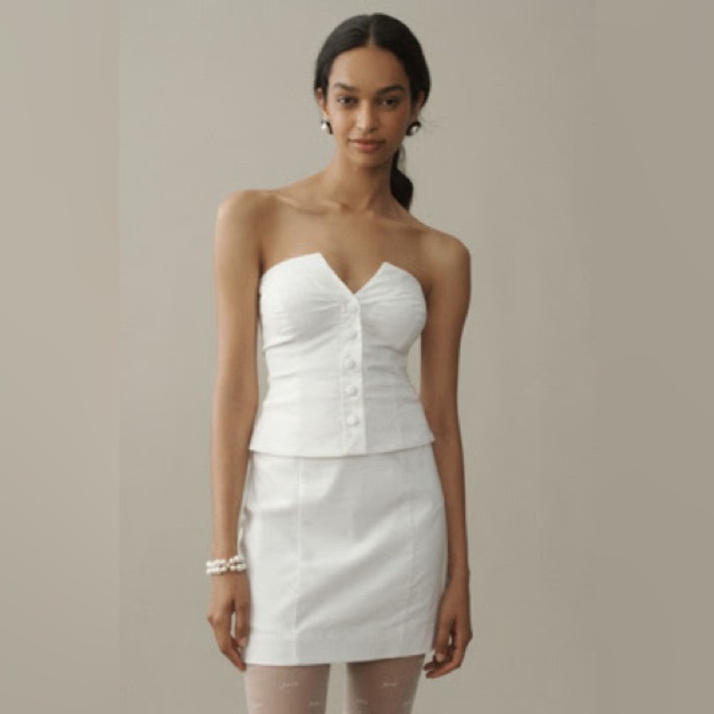 BRAND NEW BHLDN Anthropologie Strapless Vest Mini Dress